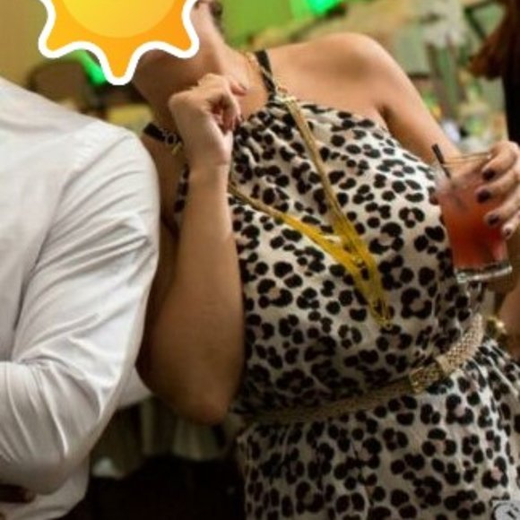 Flowy Leopard Print Summer Dress - SOLD - Picture 2 of 3